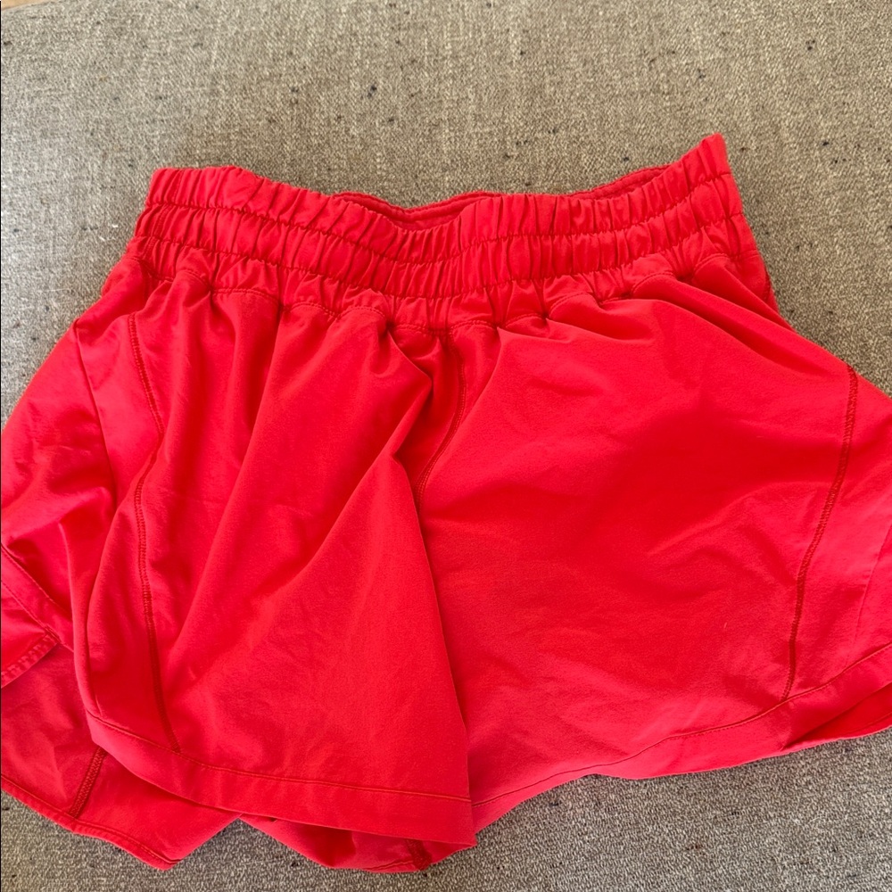 lululemon athletica Red Athletic Shorts